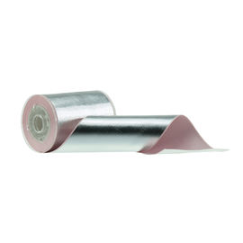 पॉलिएस्टर 75 मिमी Grosgrain रिबन, टिकाऊ पन्नी चांदी Grosgrain रिबन