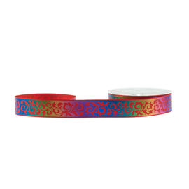 निजीकृत इंद्रधनुष रंगीन रिबन, 13 मिमी पॉलिएस्टर Grosgrain रिबन