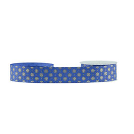 सजावट चमक Grosgrain रिबन, कॉस्मेटिक बॉक्स पैकेजिंग ब्लू Grosgrain रिबन