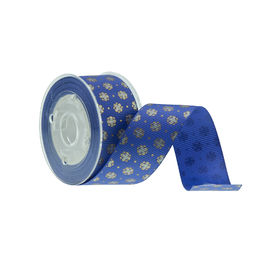 सजावट चमक Grosgrain रिबन, कॉस्मेटिक बॉक्स पैकेजिंग ब्लू Grosgrain रिबन