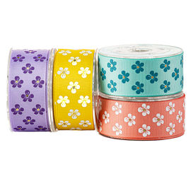 फूल मुद्रित Grosgrain रिबन, व्यक्तिगत Grosgrain रिबन कैंडी बैग लपेटकर